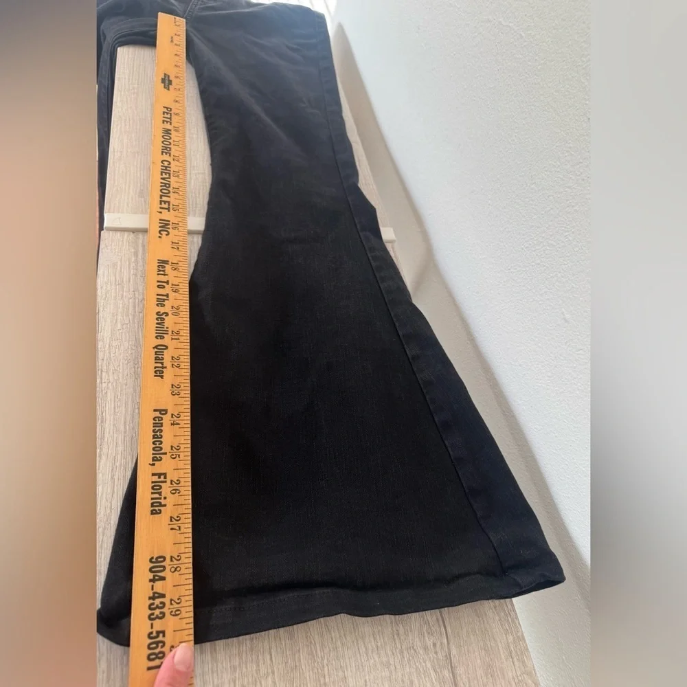 Judy Blue Black High Rise Super Flare Denim Pull On Stretch Size 3 / 26 - Picture 6 of 10